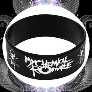 DEBOSSED WRIST BAND MY CHEMICAL ROMANCE BRACELET MCR BAND WRISTBAND INDENTED